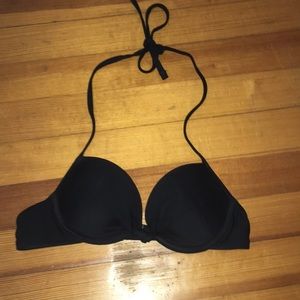 Aerie black push up bikini top